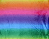 Rainbow Stripe - 58" - 100% polyester Fleece Flannel