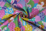 Easter Bunnies - 44" - 100% cotton