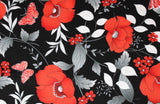 Poppy Promenade - 45" - 100% Cotton