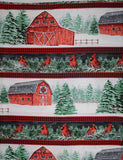 Country Cardinals - 44/45" - 100% Cotton