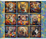 Purrfectly Playful - 43" - 100% cotton