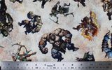 Wizards And Warriors - 45" - 100% cotton
