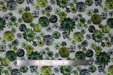Assorted Floral Designs - 45" - 100% Cotton
