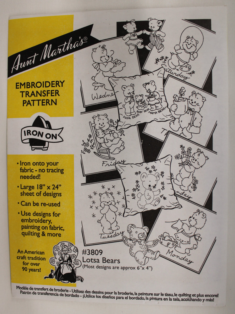 Aunt Martha's Hot Iron Transfers - Traditional & Vintage – Len's Mill