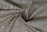 Christmas Stitched - 44/45'' - 100% cotton
