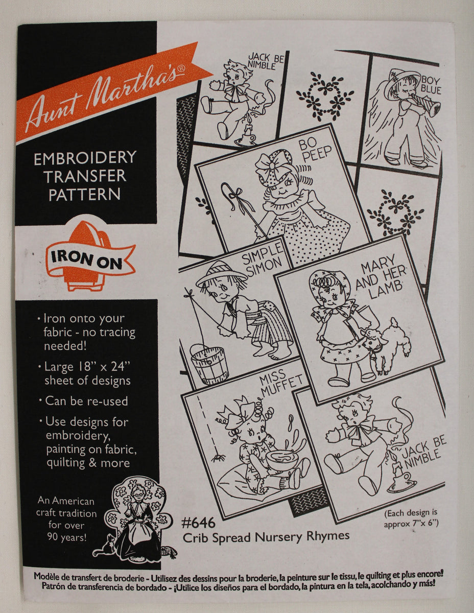 Aunt Martha's Hot Iron Transfers - Traditional & Vintage – Len's Mill