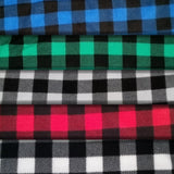 Polar Fleece Buffalo Plaid Stripe - 60" - 100% Polyester Fleece