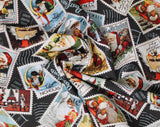 St. Nicholas Santa Stamps - 45" - 100% cotton