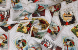 St. Nicholas Santa Stamps - 45" - 100% cotton