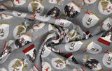 Let it Snow Snowmen in Snow Globes - 45" - 100% cotton