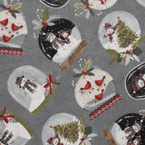 Let it Snow Snowmen in Snow Globes - 45" - 100% cotton