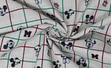 Mickey Minnie Grid - 45" - 100% cotton