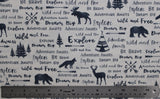 Adventure Awaits - 45" - 100% Cotton - Michael Miller