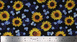 Summer Sunflowers - 44/45'' - 100% cotton