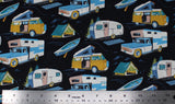 Retro Road Trip - 44" - 100% cotton
