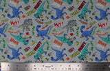 Dino Pizza Party - 44" - 100% cotton