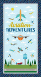 Aviation Adventures - 44" - 100% cotton