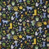 Gardening Cats - 44/45" - 100% Cotton