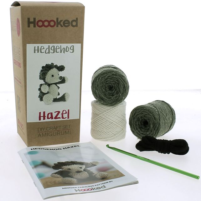 Hazel Hedghog - Crochet Kit - Hoooked Eco Barbante – Len's Mill