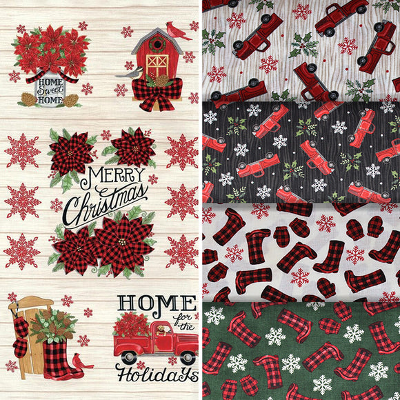 Home Sweet Holidays - 45'' - 100% cotton