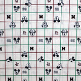 Mickey Minnie Grid - 45" - 100% cotton