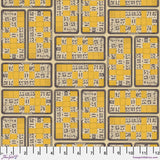 Palette Yellow - 44" - 100% cotton - Tim Holtz