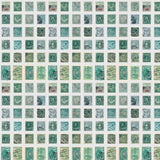 Palette Teal - 44" - 100% cotton - Tim Holtz