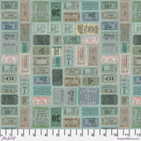 Palette Teal - 44" - 100% cotton - Tim Holtz