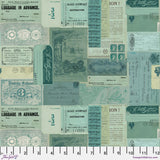 Palette Teal - 44" - 100% cotton - Tim Holtz