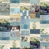 Palette Blue - 44" - 100% cotton - Tim Holtz