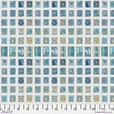 Palette Blue - 44" - 100% cotton - Tim Holtz