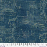 Palette Blue - 44" - 100% cotton - Tim Holtz