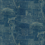 Palette Blue - 44" - 100% cotton - Tim Holtz