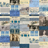 Palette Indigo - 44" - 100% cotton - Tim Holtz