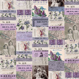 Palette Purple - 44" - 100% cotton - Tim Holtz