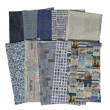 Palette Indigo - 44" - 100% cotton - Tim Holtz