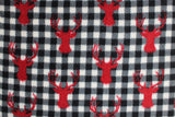 Deer Heads Fleece Prints - 60" - 100% polyester