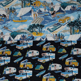 Retro Road Trip - 44" - 100% cotton