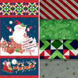 Santa Stop Here - 44/45" - 100% Cotton