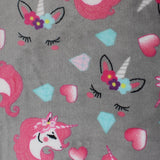 Unicorn - 58" - 100% ployester Fleece Flannel