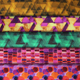 Watercolor Geometry - 45" - 100% cotton