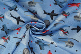 Dig Multi Airplanes - 44/45" - 100% Cotton