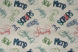 Sew Little Time - 44/45" - 100% Cotton