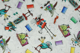 Steampunk Stitchery - 44/45" - 100% Cotton