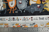 Whiskers & Wine - 44/45" - 100% Cotton