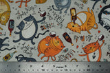 Whiskers & Wine - 44/45" - 100% Cotton