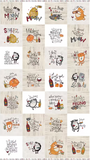 Whiskers & Wine - 44/45" - 100% Cotton
