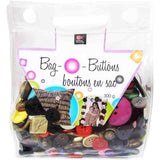 Assorted sizes/colours/styles small plastic bag of buttons (300g)