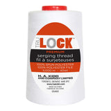 Serging Thread spool in white