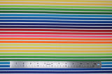 Flat swatch remix fabric (ombre rainbow stripes separated with white stripes)